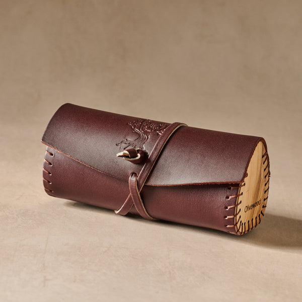 Asif Leather & Olive Wood Eyeglass Case – Ten Thousand Villages