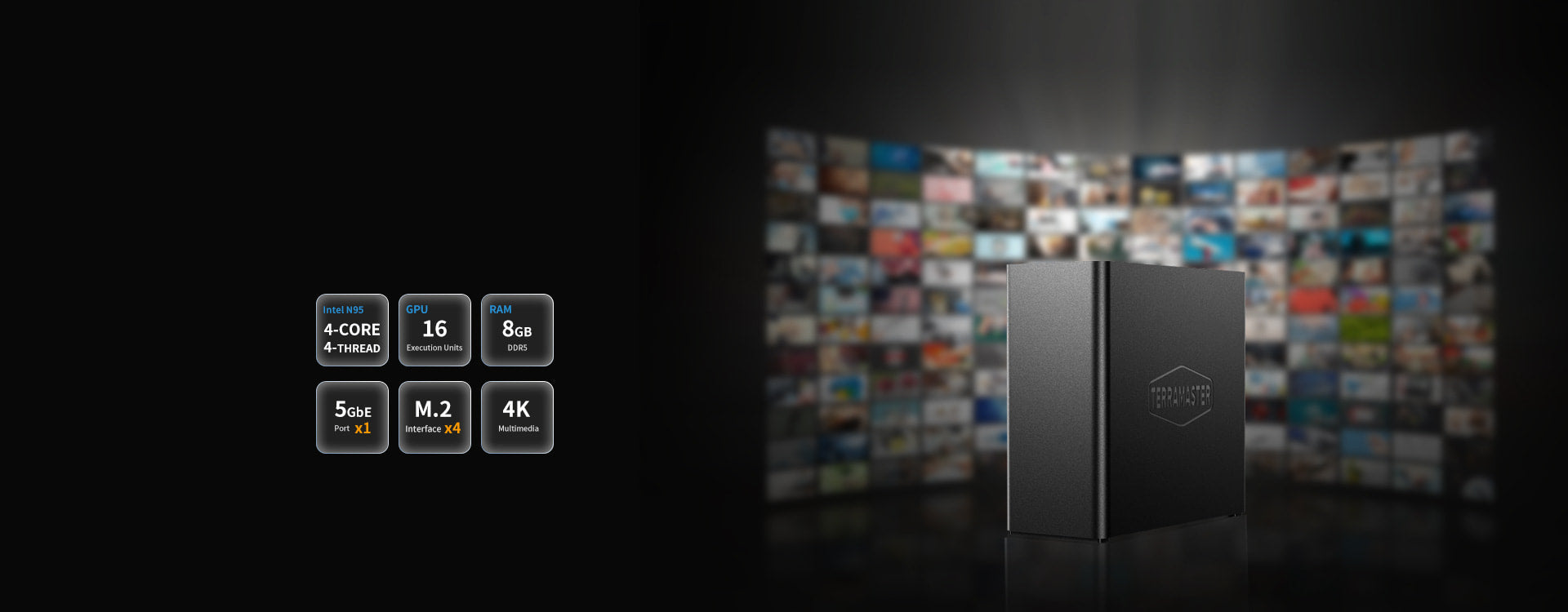 Terramaster F4 SSD 4-bay All-Flash NAS Storage – TerraMaster