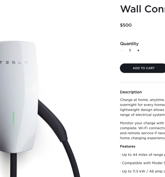Tesla debuts 3rd gen Wall Connector charger with Wi-Fi and new