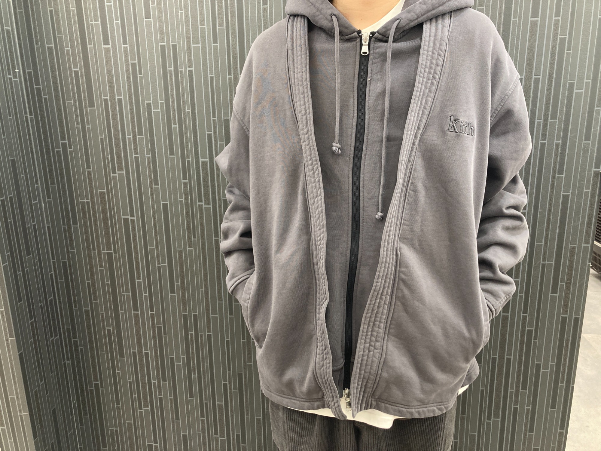 ストリートブランド【KITH/キス】よりレイヤードジップパーカーのご