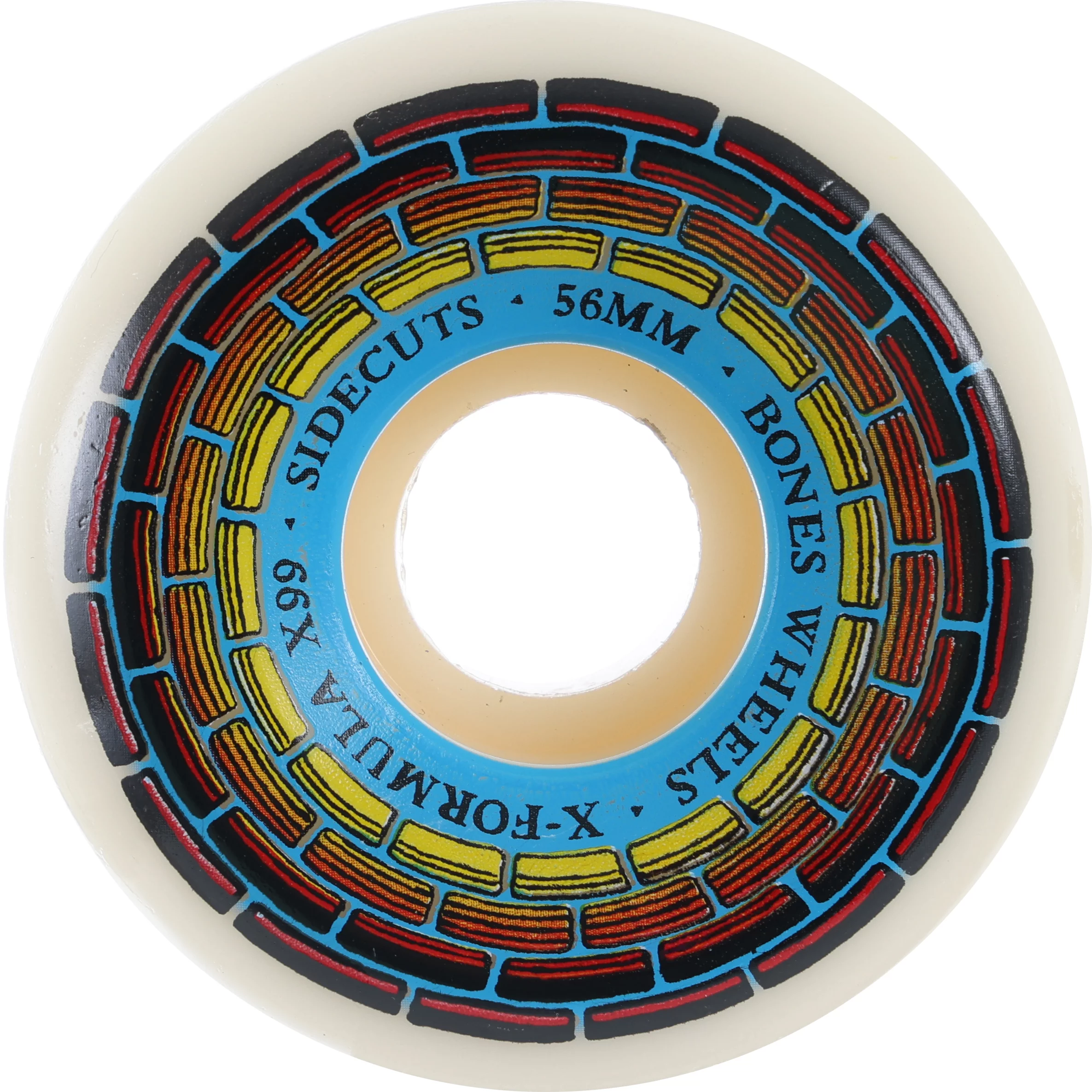 Bones X-Formula V5 Sidecut Skateboard Wheels - wishing well (99a