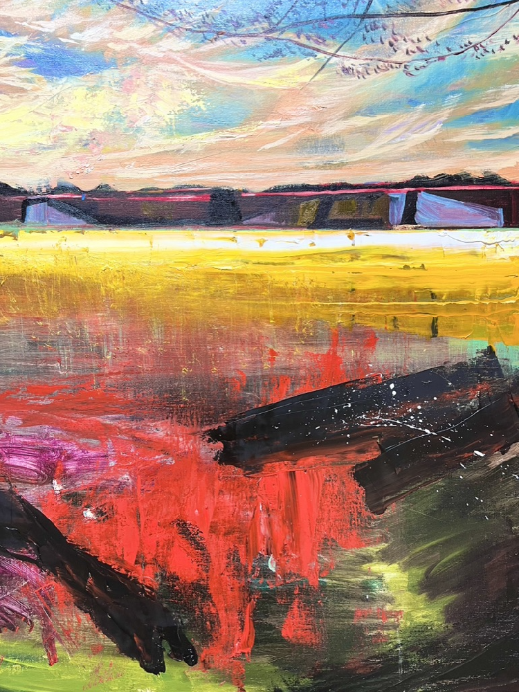 金色の夕焼け(昭和記念公園)Golden sunset (Showa Kinen Park)|深澤