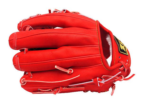 ZETT Pro Japan Steerhide 11.5 inch Red Infielder Glove