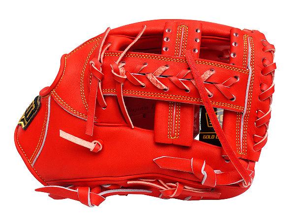 ZETT Pro Japan Steerhide 11.75 inch Red Infielder Glove