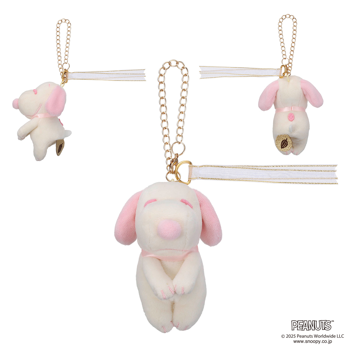 ピーナッツ／Cacao／ちょっこりさん／ バッグチャーム／スヌーピー