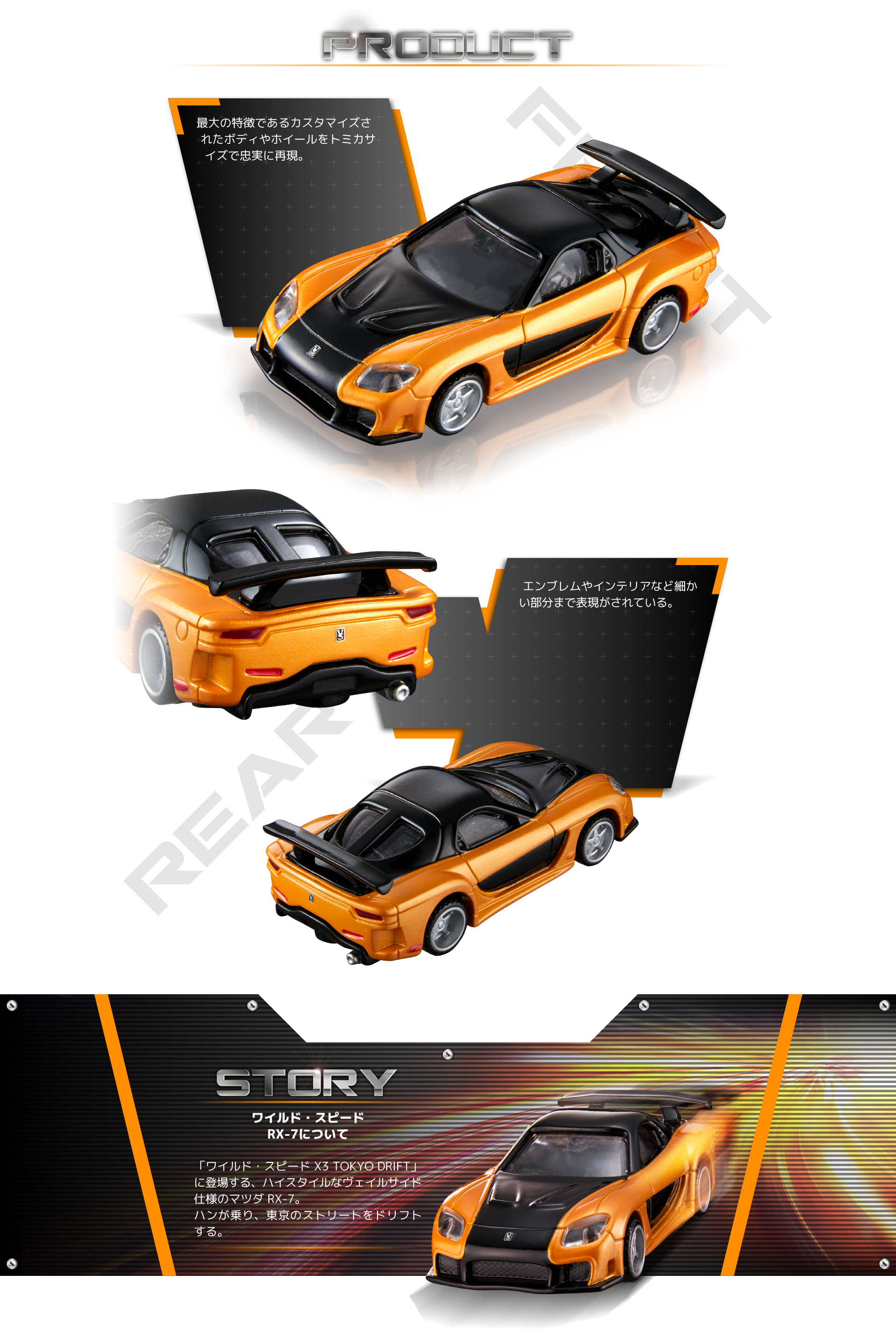 01 ワイルドスピード RX-7｜トミカプレミアムunlimited