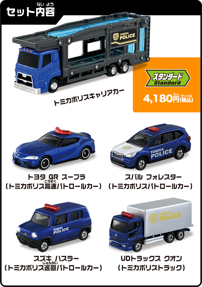 ぐるっと変形！DXポリスステーション｜トミカタウン｜トミカワールド