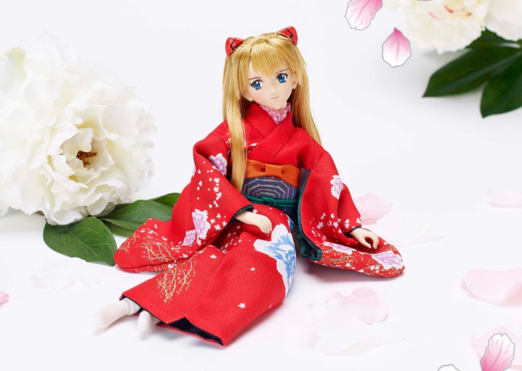 式波・アスカ・ラングレーと日本刀｜エヴァンゲリオン究極の和ドール