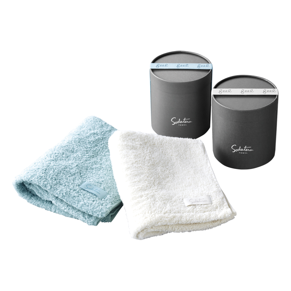 育てるタオル〉feel タオルセット ミスト/フォグブルー | 商品詳細