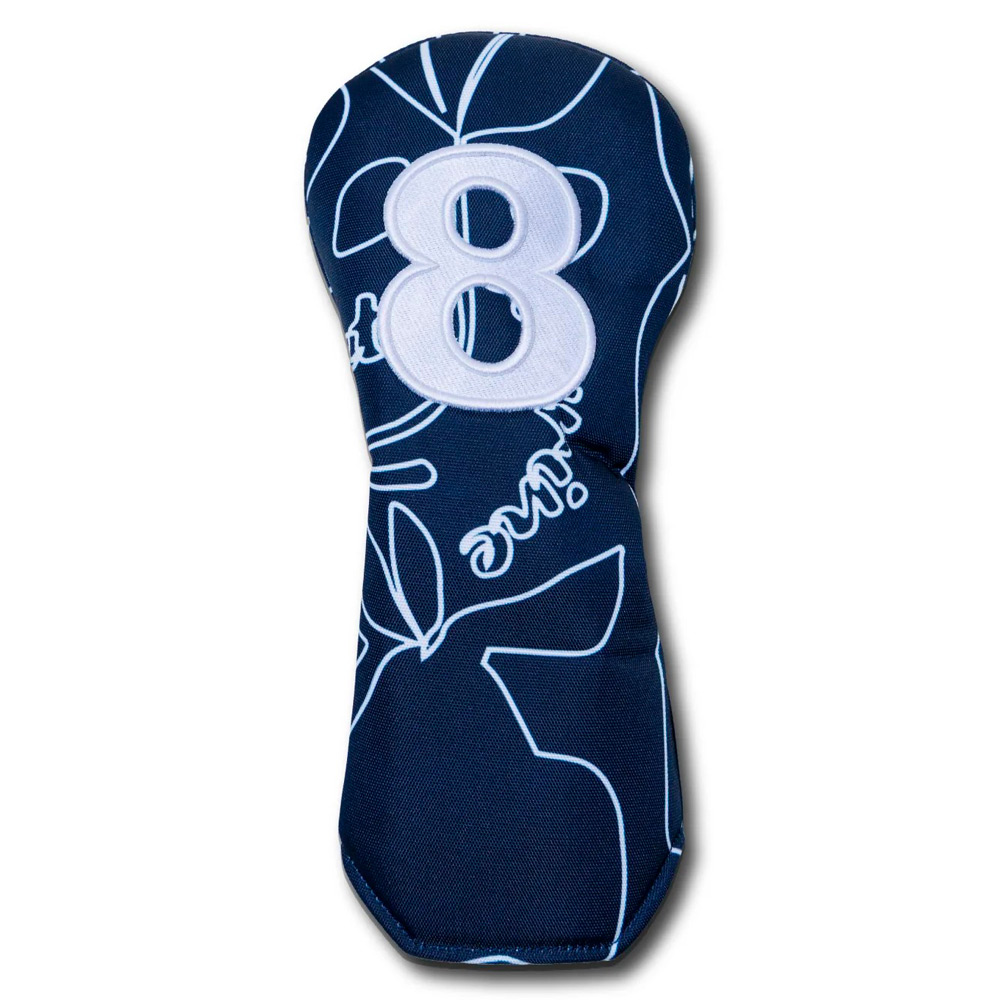 スタンドキャディバッグ＆ヘッドカバーセット（フローラル・ネイビー