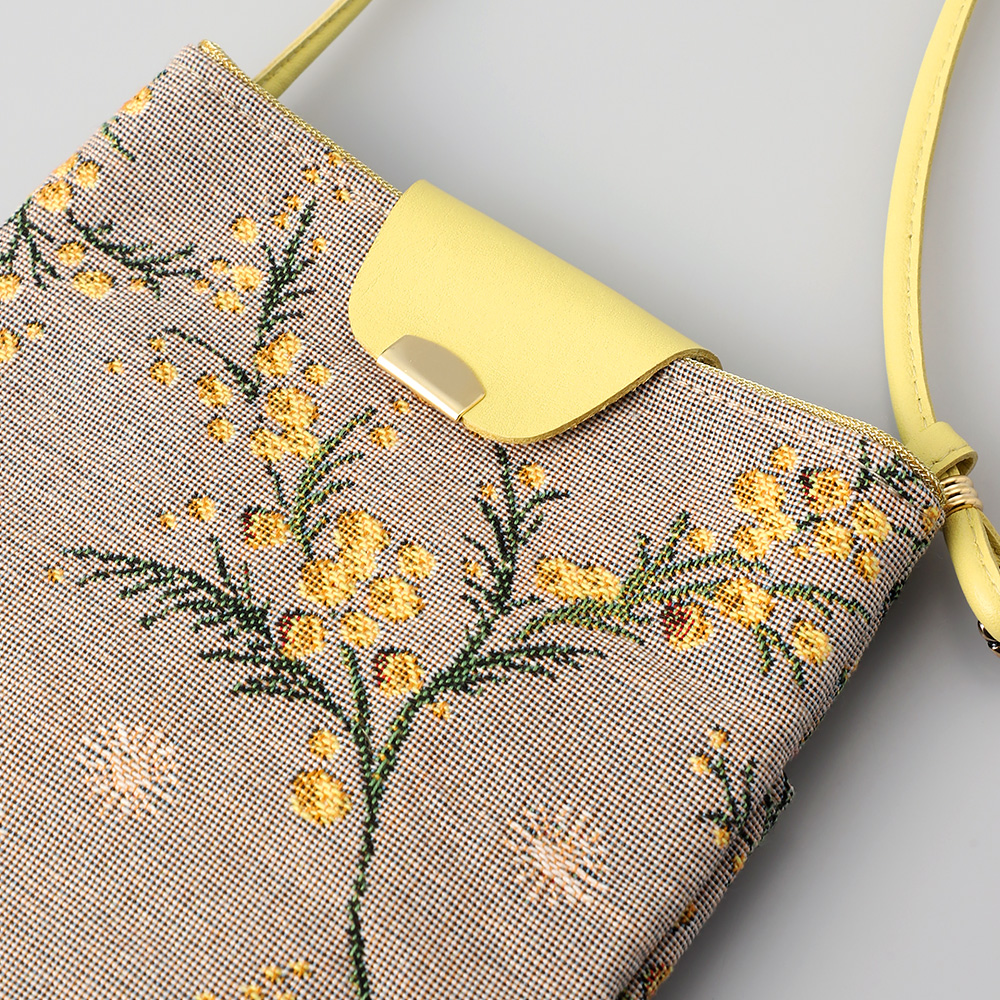 ゴブランスマホポシェット（ミモザグレー×黄） | 商品詳細 | 高島屋