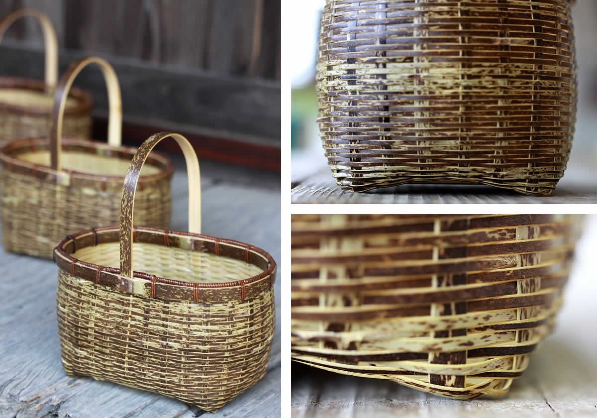 虎竹手付きミニ籠バック | 虎斑竹専門店 竹虎