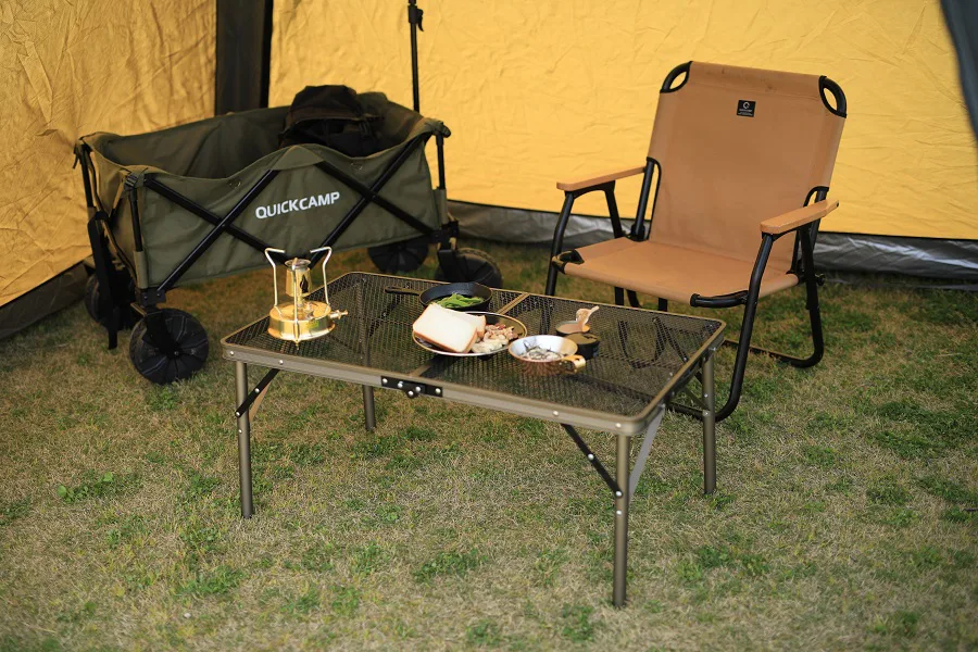 QUICKCAMP】どちらもコンパクト！火に強いフルメッシュシリーズ&重ねて