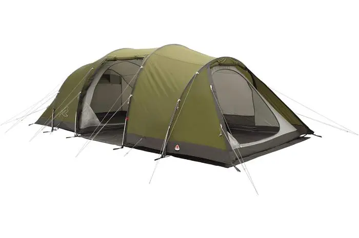 ROBENS】2ルームテント「グリーンキャッスル」ポール4本で立ち上がる