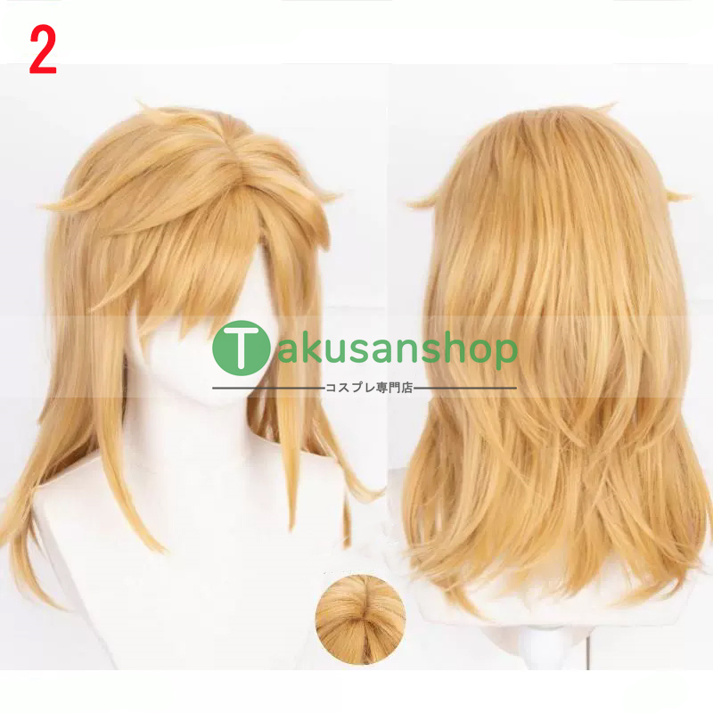 ゼルダの伝説 リンク Link 風 コスプレウィッグ かつら cosplay wig