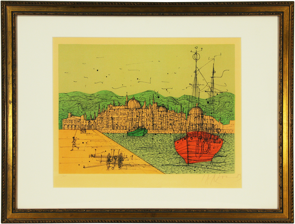 ジャン・カルズー 「港」 Jean Carzou - 創業36年 美術品販売 Gallery