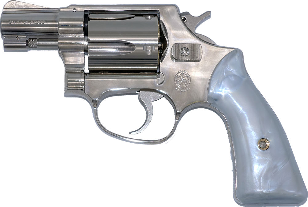 S&W M36 Chiefs Special 2inch Square Butt “Travis” Model Nickel