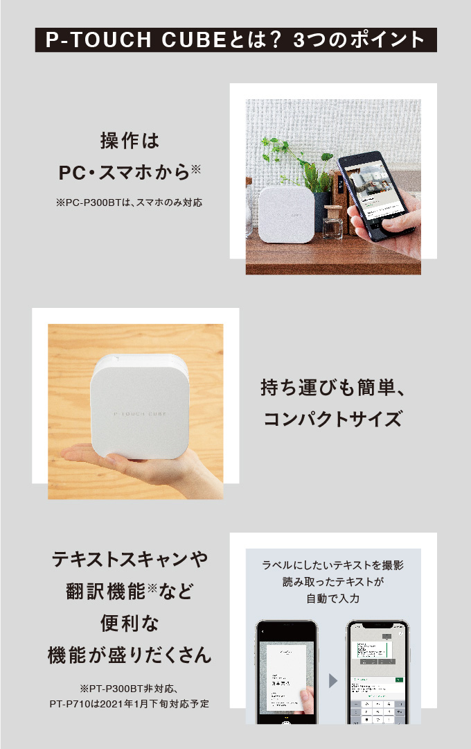ブラザー ピータッチ キューブ ＜P-TOUCH CUBE＞【たのめーる】