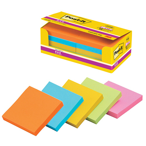 たのめーる】3M ポスト・イット エコノパック 強粘着ノート 75×75mm