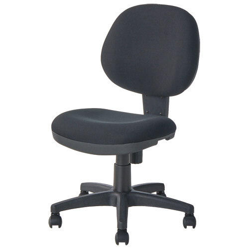 たのめーる】ナカバヤシ らくらくチェア 肘なし ブラック OTS291BK 1脚