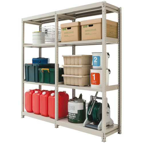 たのめーる】中軽量スチールラック 幅900×奥行450×高さ1805mm 4段 耐