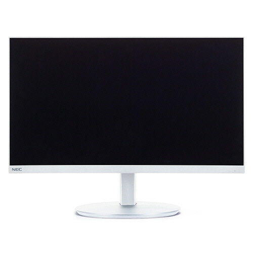 たのめーる】NEC 21.5型3辺狭額縁VAワイド液晶ディスプレイ ホワイト