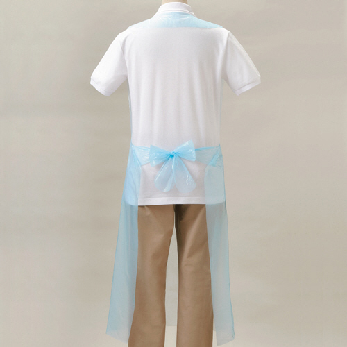 たのめーる】オオサキメディカル クリーンエプロン 袖なし ブルー