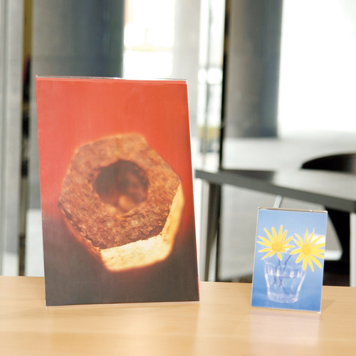 たのめーる】クルーズ サインホルダー片面用(L型) 写真サイズ タテ