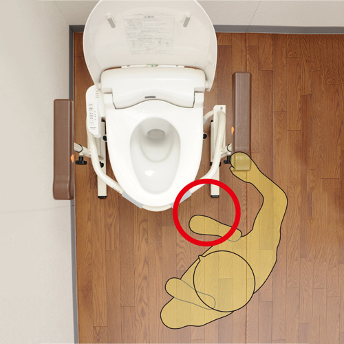 たのめーる】パナソニック エイジフリー 洋式トイレ用スライド手すり