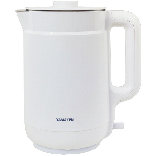 たのめーる】YAMAZEN 電気ケトル 1.5L ホワイト YKPA-1215(W) 1台の通販