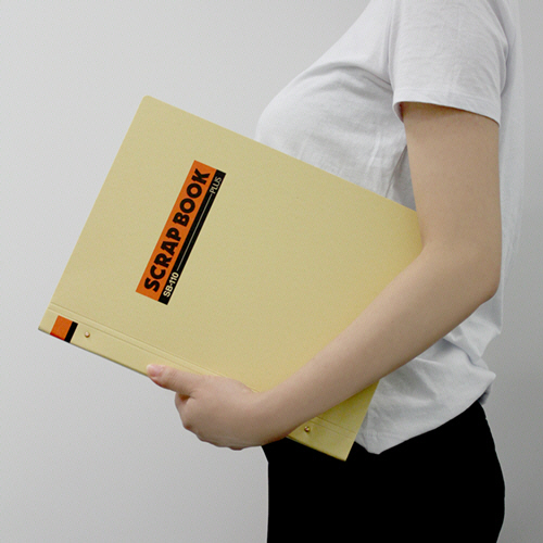 たのめーる】プラス スクラップブック(両面クラフト紙) A4タテ 台紙30