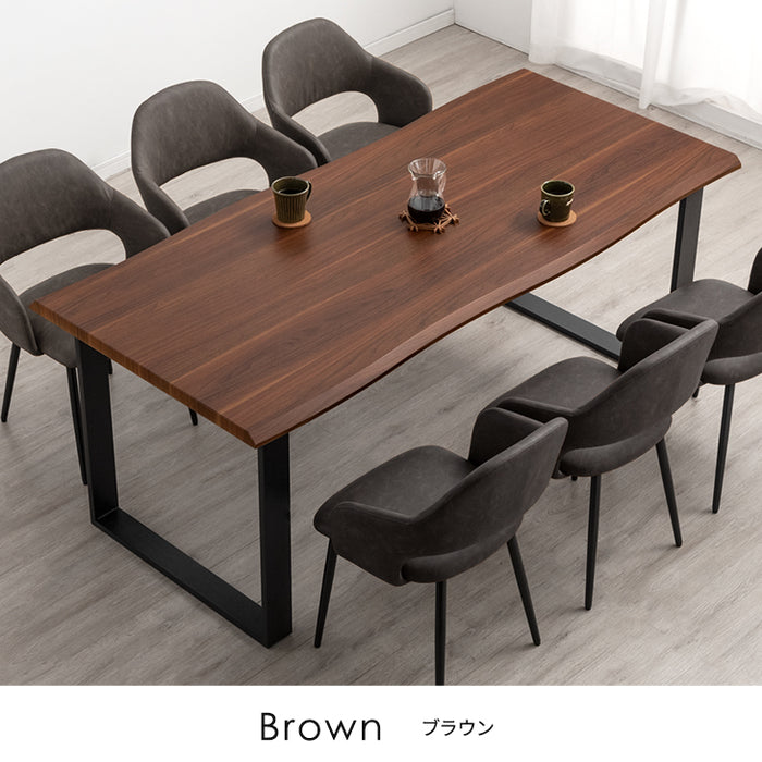 幅180］6人掛け ダイニングテーブル7点セット ヴィンテージ レザー調