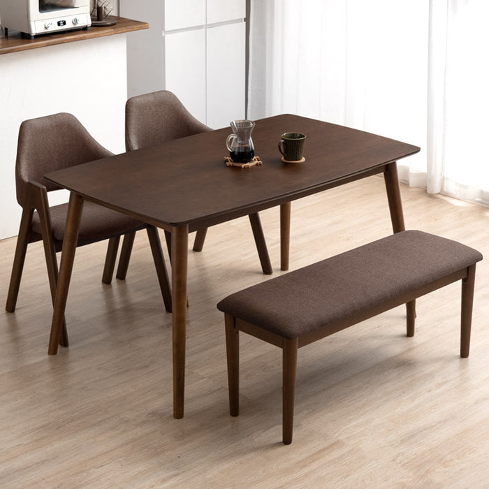 幅135㎝］4人掛け ダイニングテーブル 4点セット ベンチ チェア