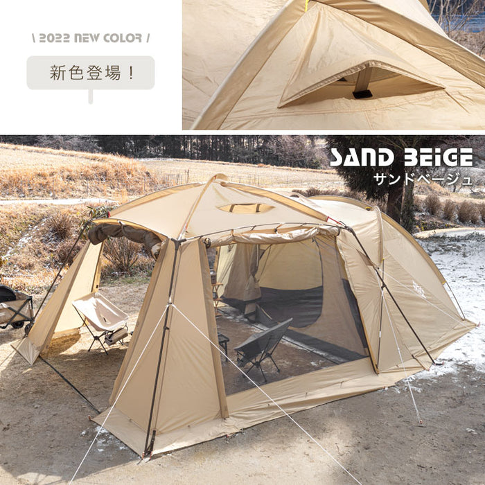 幅340cm] ツールームテント 4～6人用 ファミリーテント キャンプ