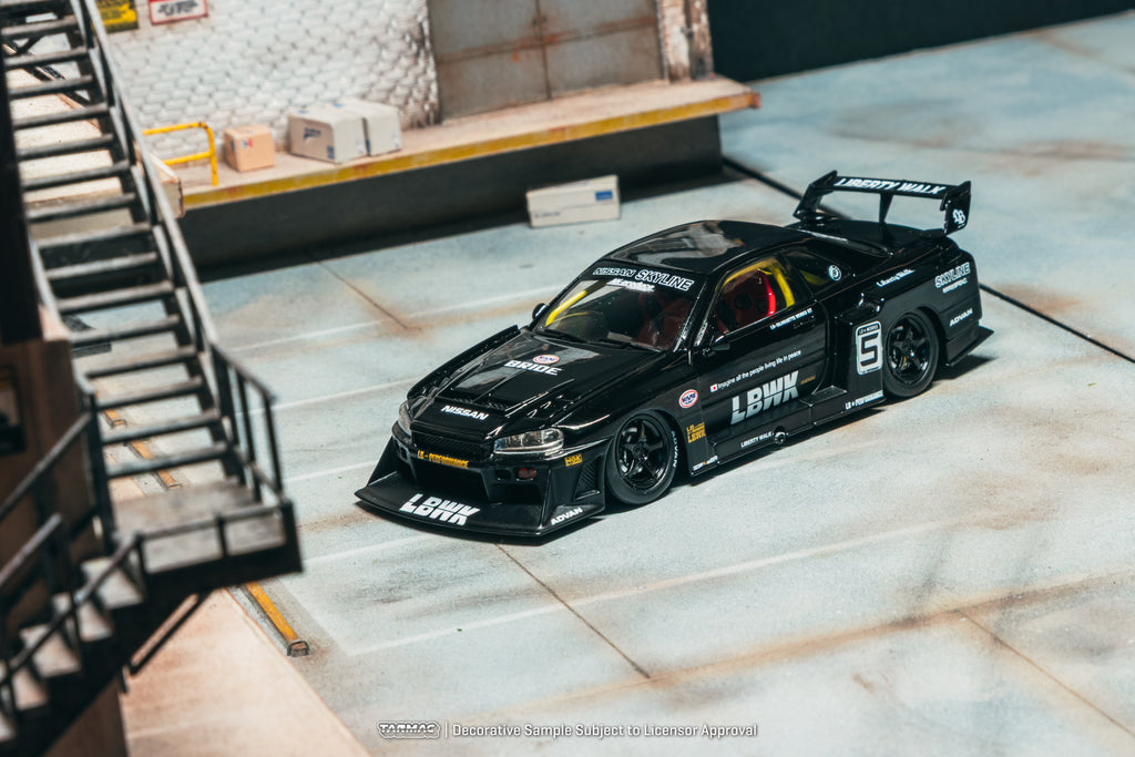 Tarmac Works 1/43 Liberty Walk LB-ER34 Super Silhouette SKYLINE Black