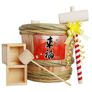 祝樽 来福ミニ樽酒セット 2升入り 3.6L 鏡開きできます 祝酒 人気商品