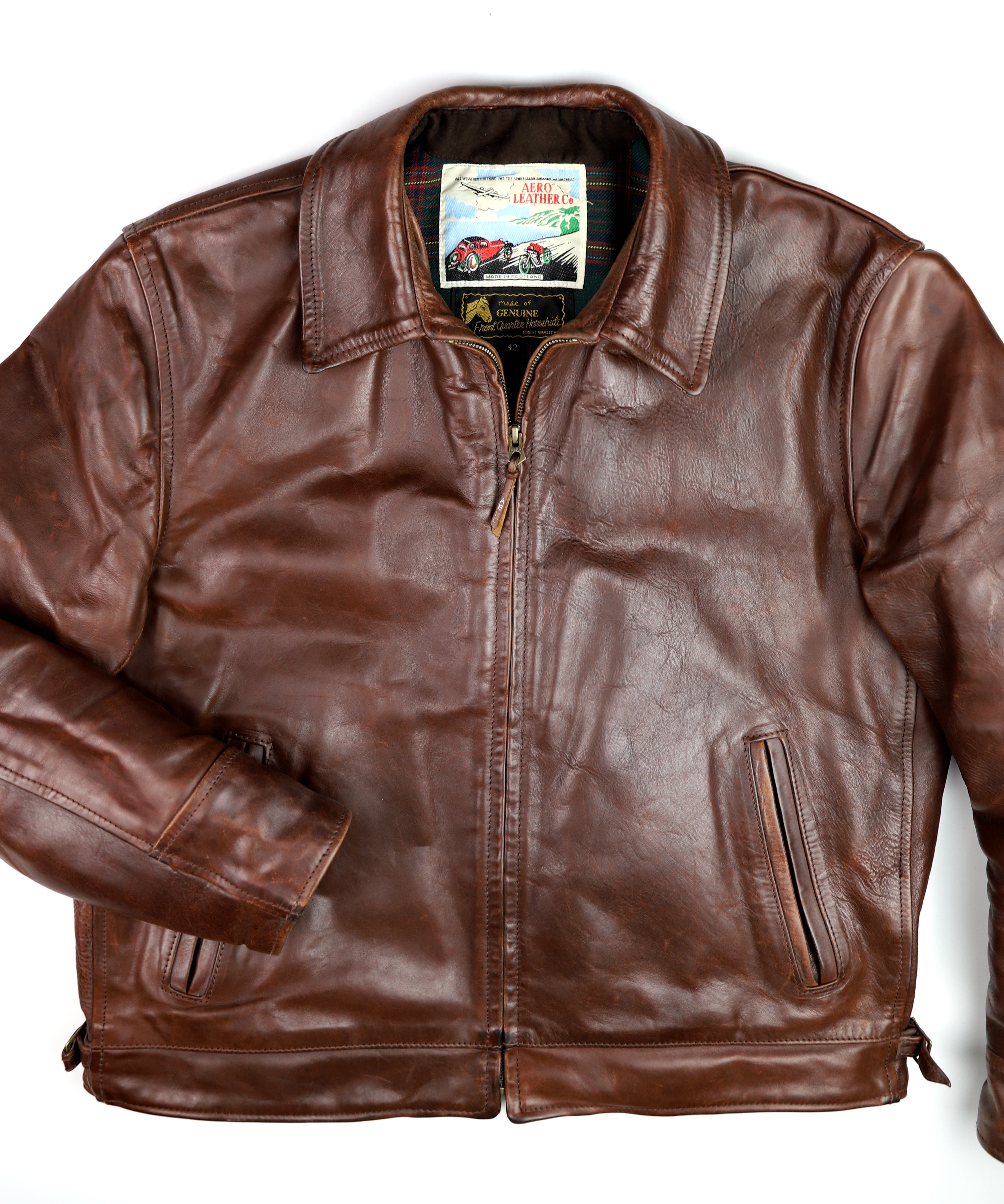 Aero Highwayman, size 42 (fits like 46), Brown CXL FQHH, Gently