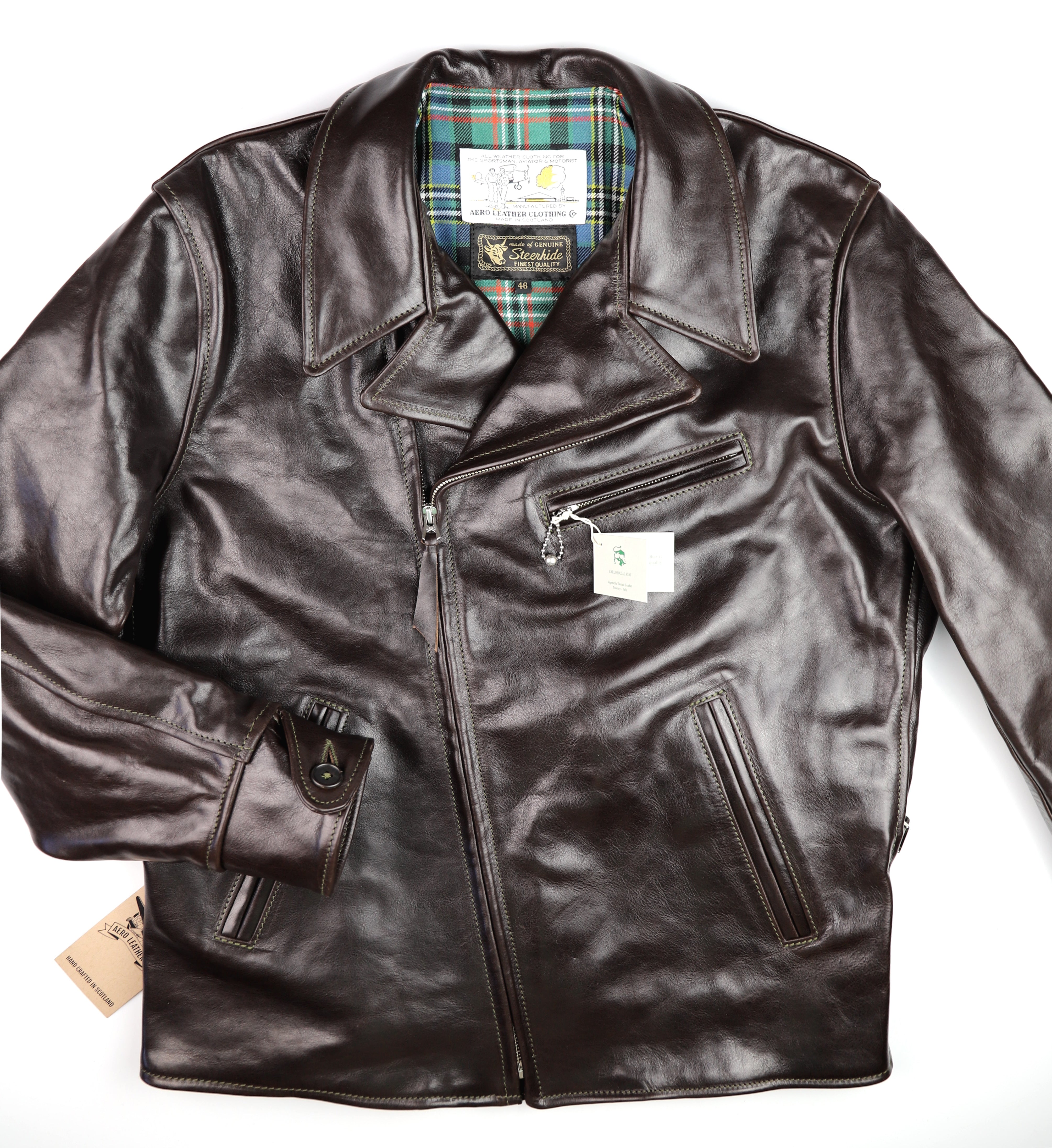 Aero Hooch Hauler, size 46, Chestnut Badalassi Cowhide – Thurston