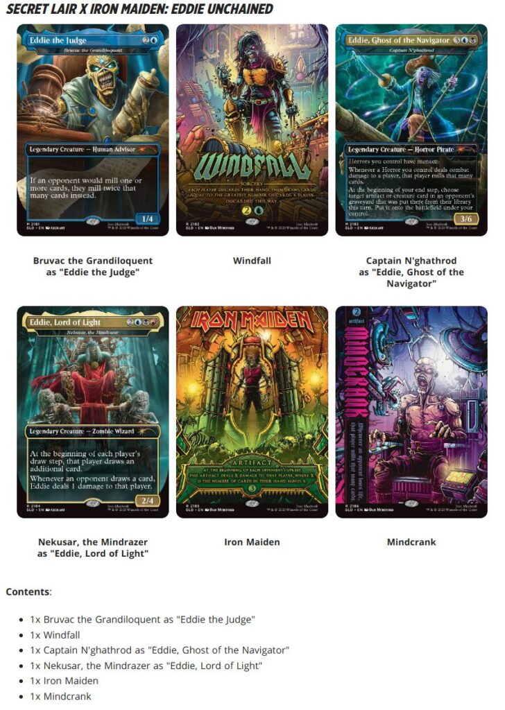 The MTG Secret Lair X Iron Maiden Collab Might Be The Laziest
