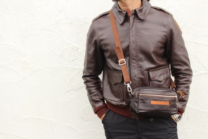 RAINBOW COUNTRY(レインボーカントリー) LEATHER SHOULDER POUCH #RCL