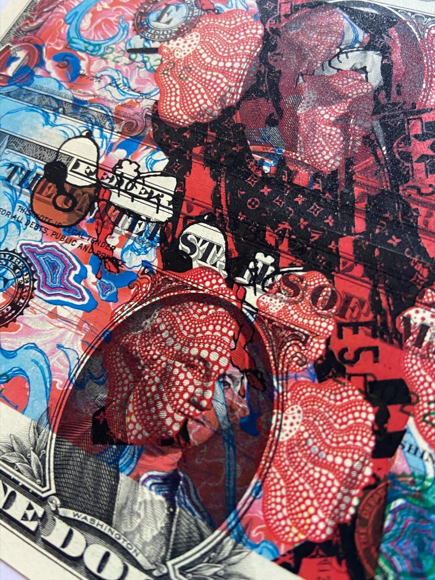 Death NYCのレアなドル紙幣、署名入り、本物