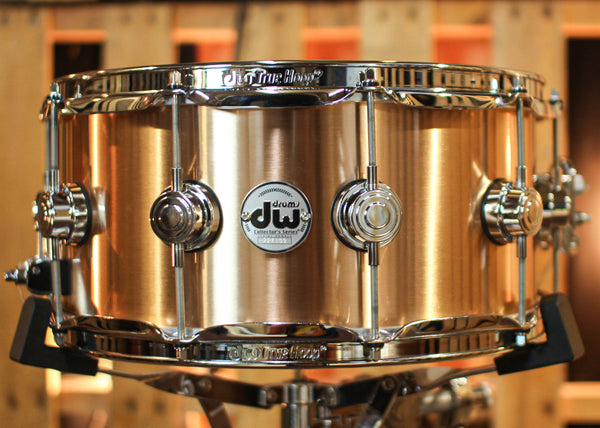 DW 6.5x14 Collector's 3mm Brushed Bell Bronze Snare Drum