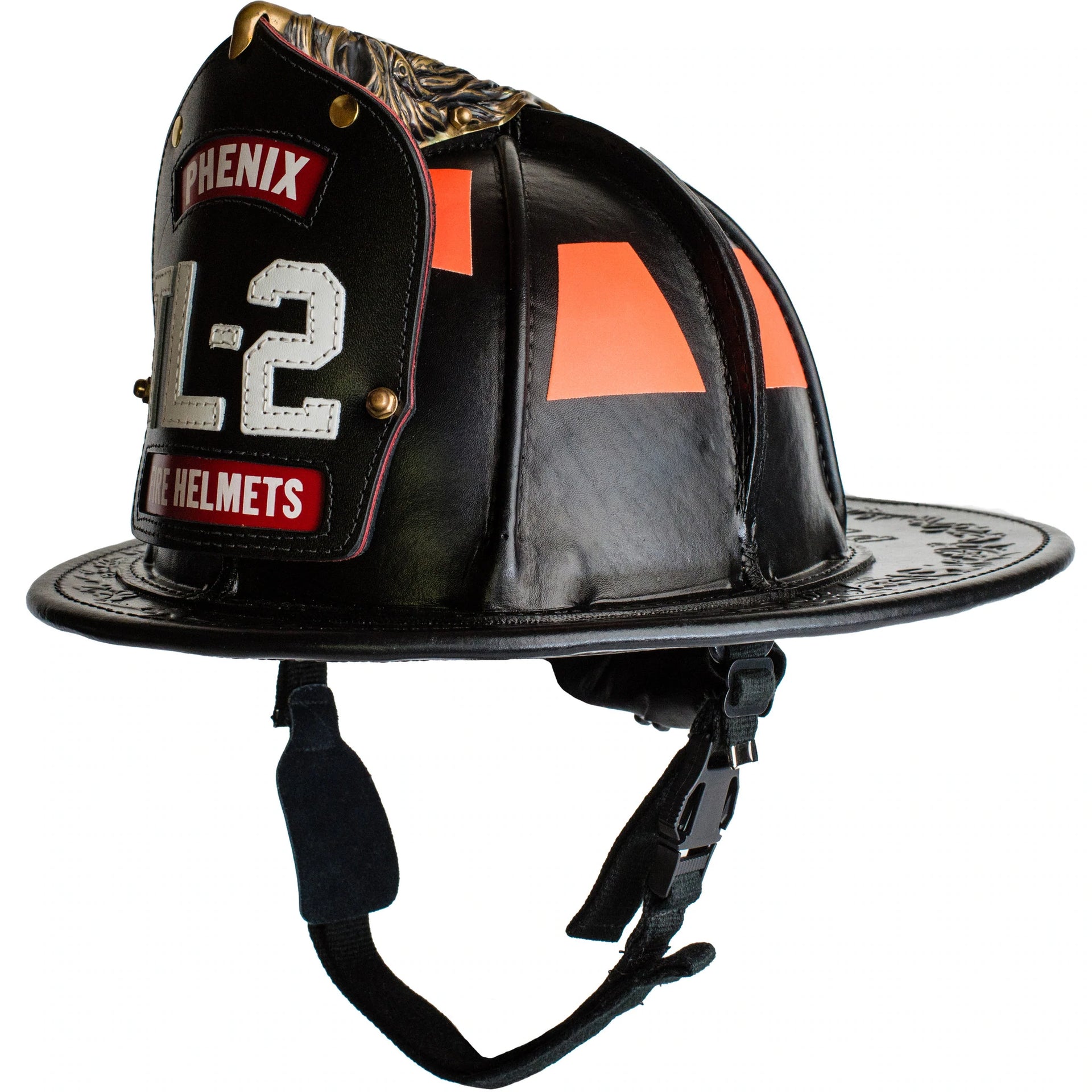 Phenix Technology TL2 Traditional Leather Fire Helmet, OSHA Certified