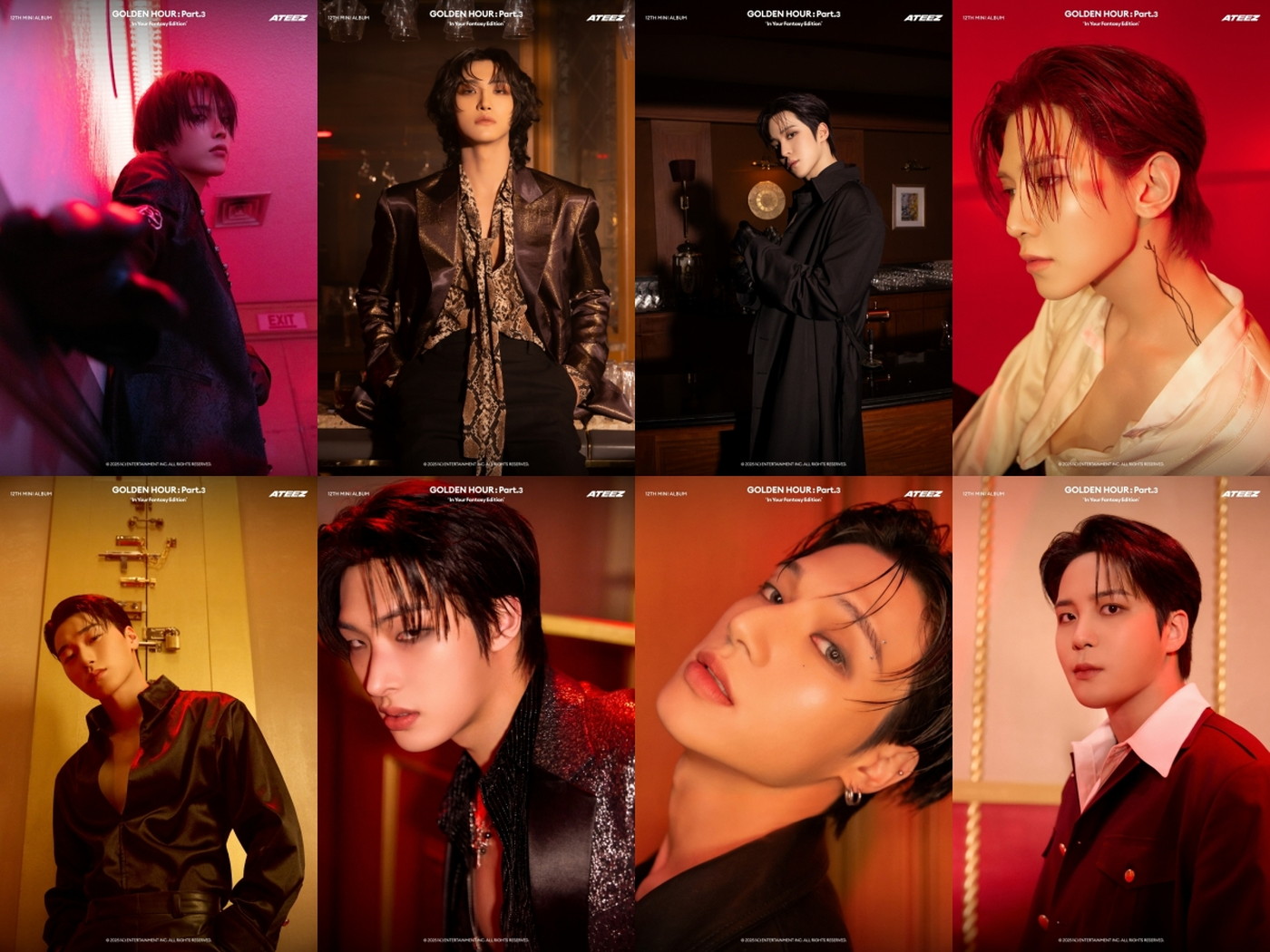 ATEEZ、カリスマ性溢れる表情で魅了！ミニアルバム全コンセプトフォト