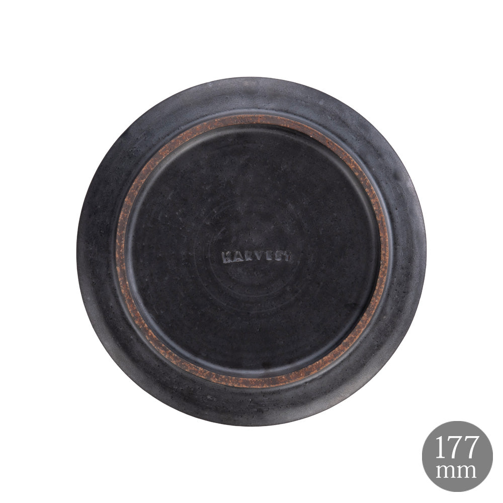 HARVEST kuro フラットプレート 18cm 信楽焼 皿 – THE HARVEST ONLINE