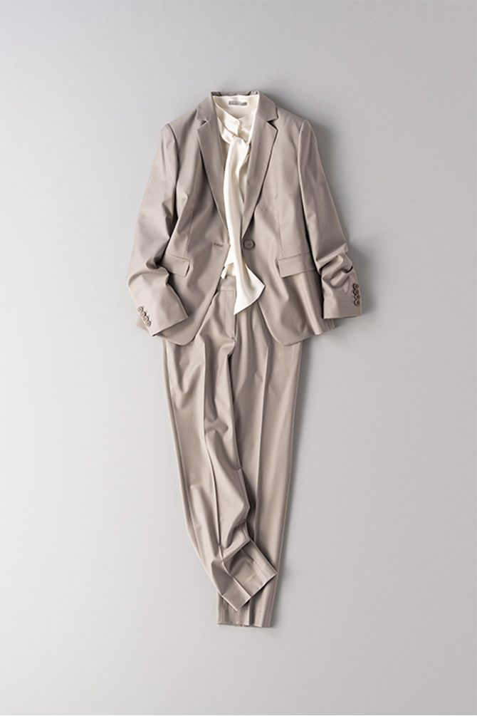 theory セオリー グレージュ サマーパンツスーツ theory セオリー