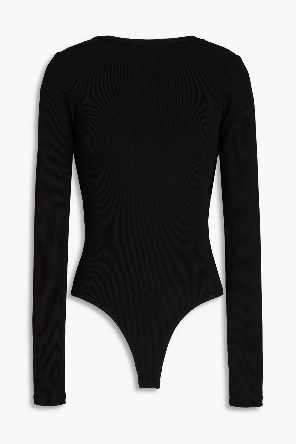 GOLDSIGN Cutout ribbed-jersey bodysuit | THE OUTNET