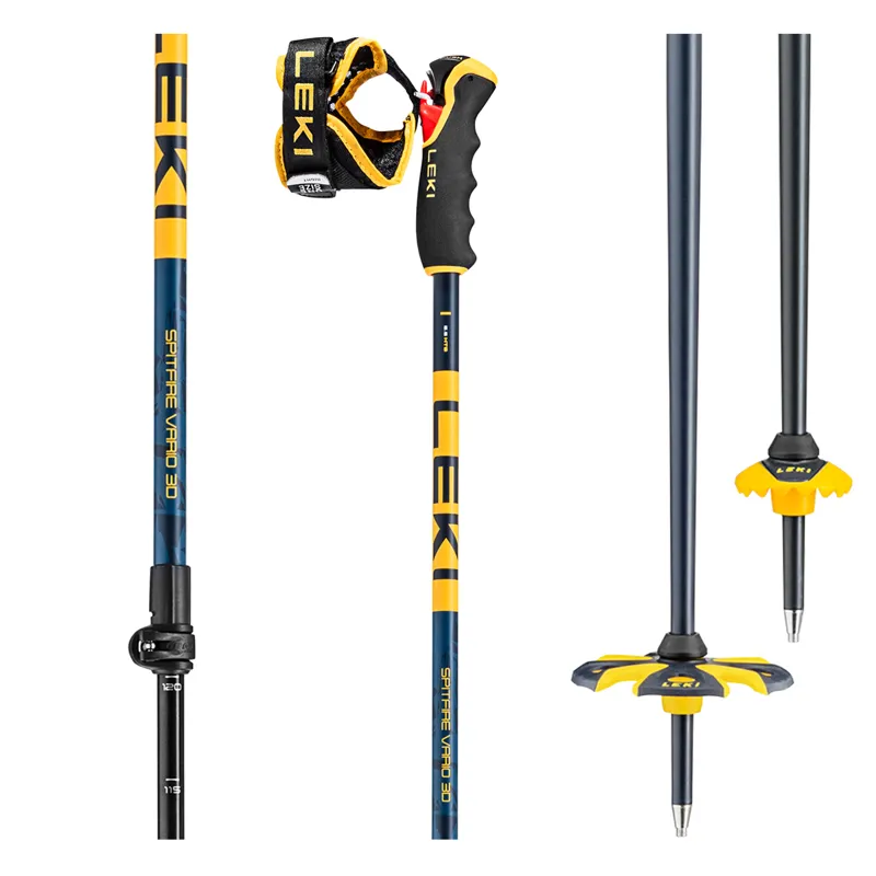 Leki Spitfire Vario 3D 110-140cm Touring Ski Poles