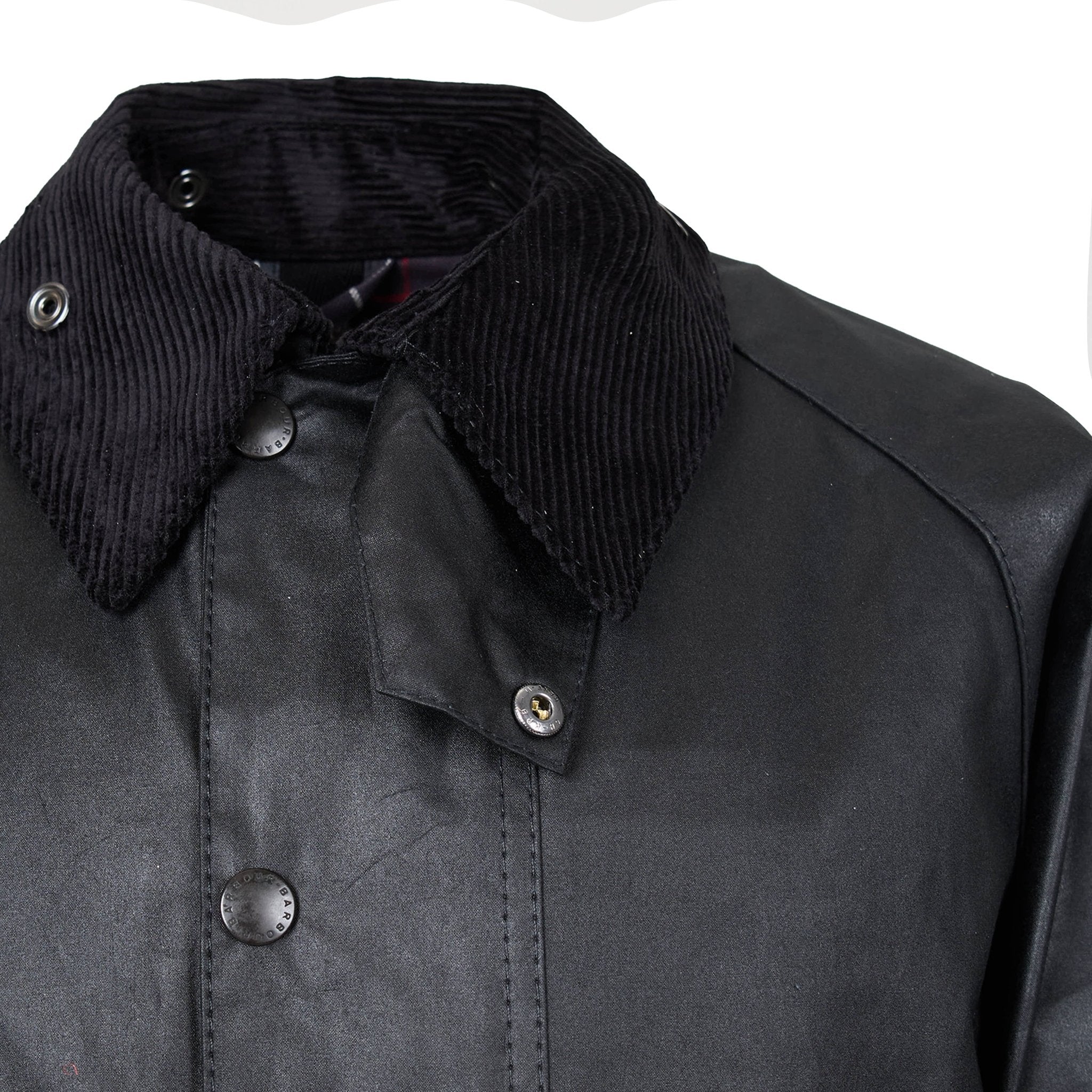 Barbour Beaufort Wax Jacket Black | The Sporting Lodge
