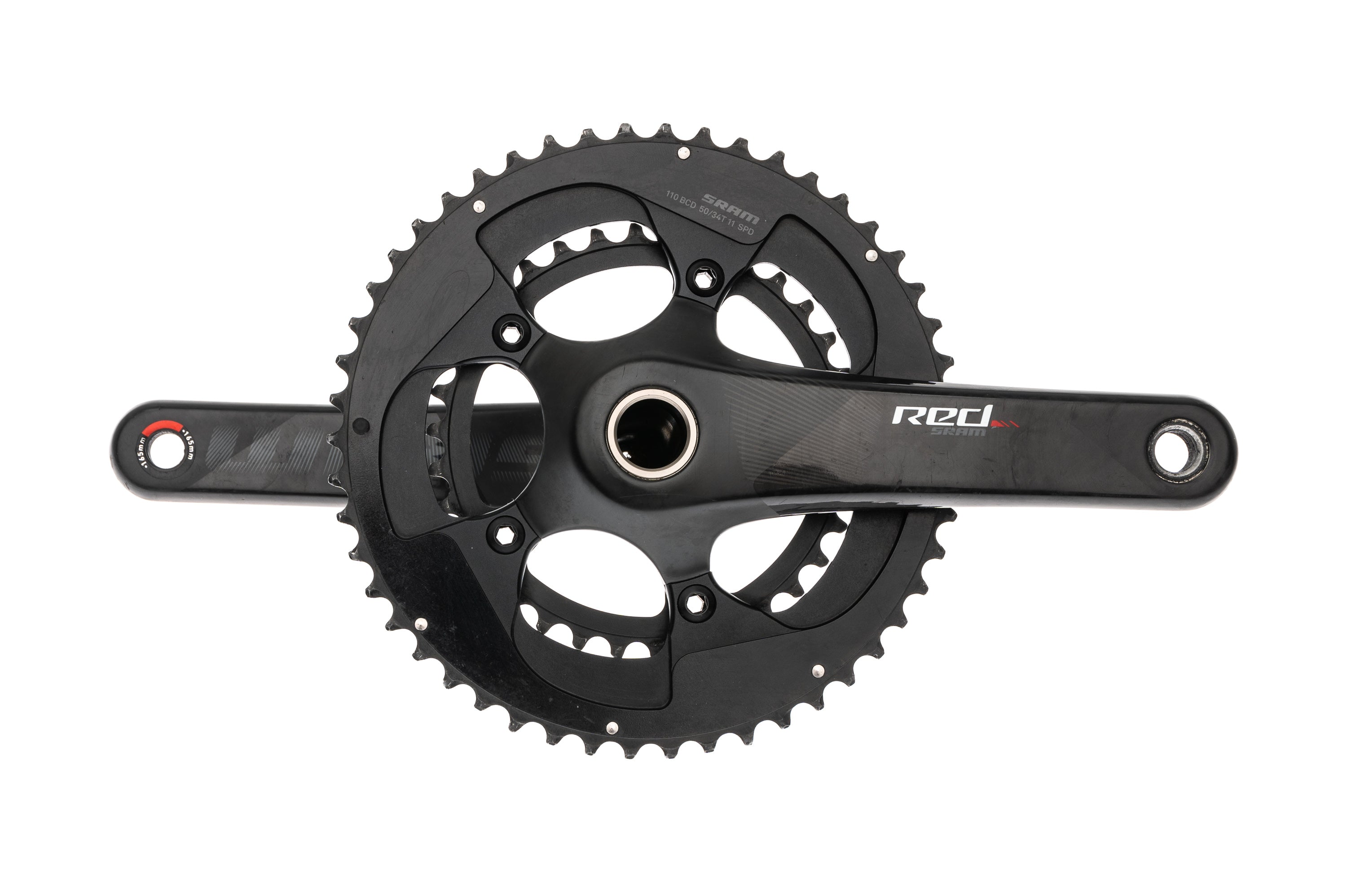 SRAM Red Crankset 11 Speed 165mm 50/34t 110 BCD | The Pro's Closet